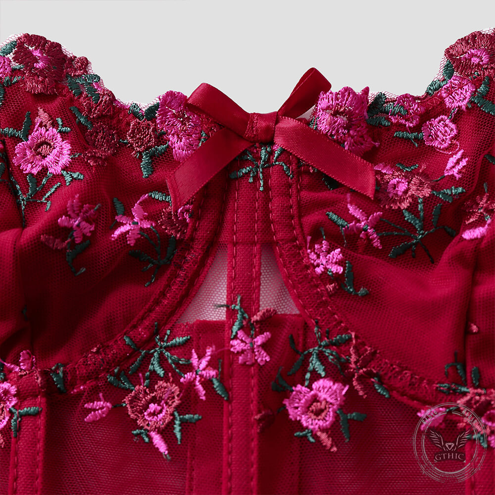 Top corto halter de poliéster sin espalda en forma de mariposa