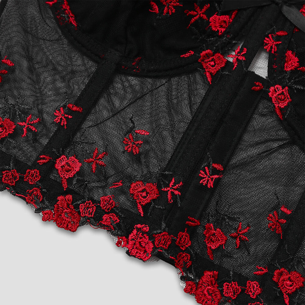 Top corto halter de poliéster sin espalda en forma de mariposa