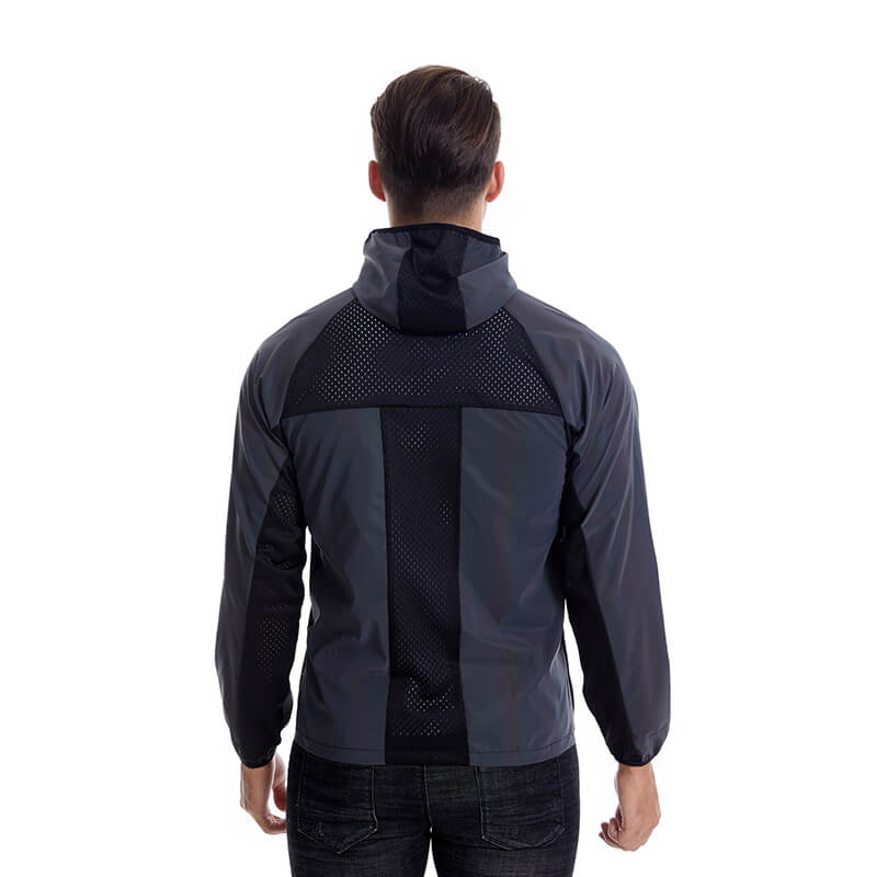 Mesh Patchwork Reflective Sports Jacket