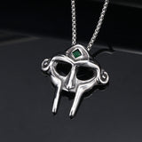 MF DOOM Mask Design Gem Stainless Steel Pendant | Gthic.com