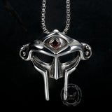 MF DOOM Mask Design Gem Stainless Steel Pendant