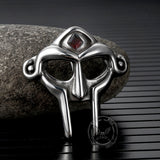 MF DOOM Mask Design Gem Stainless Steel Pendant