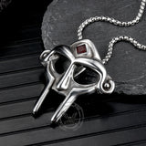 MF DOOM Mask Design Gem Stainless Steel Pendant