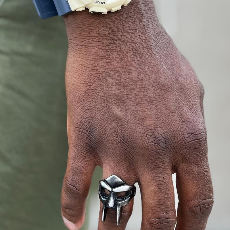 MF DOOM Mask Stainless Steel Ring