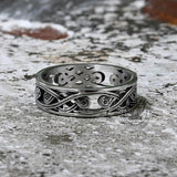 Minimalism Hollow Stainless Steel Band Ring | Gthic.com