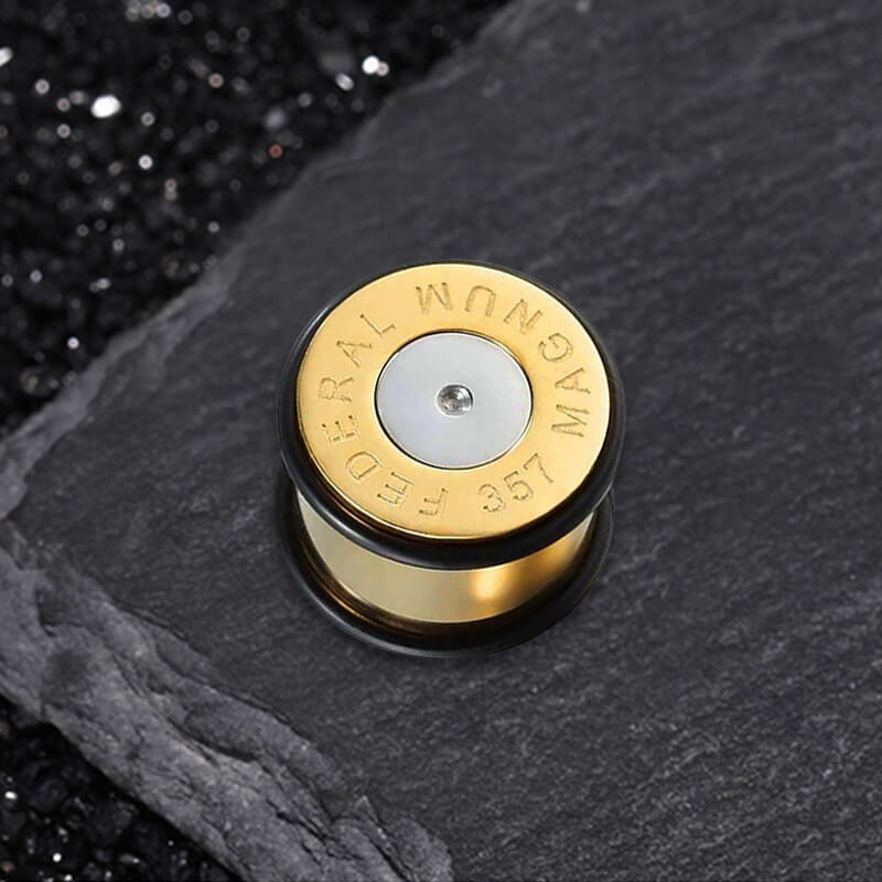 Minimalism Round Stainless Steel Ear Gauge | Gthic.com