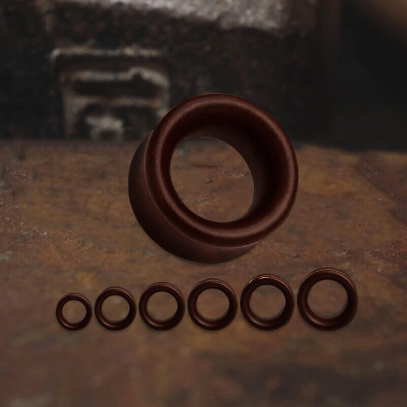 Minimalism Wood Tunnel Ear Gauges
