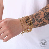 Minimalist And Versatile Stainless Steel Bracelet | Gthic.com