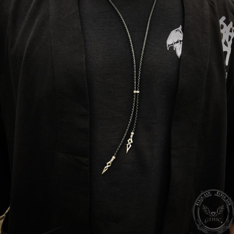 Minimalist Arrowhead Sterling Silver Bolo Tie