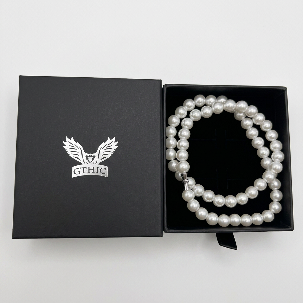 GTHIC Minimalist Hip Hop Pearl Necklace