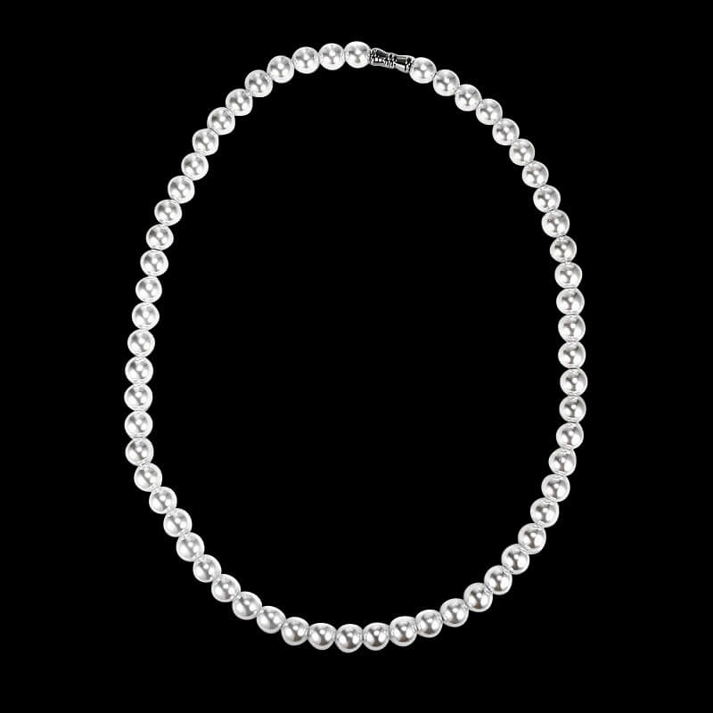 Minimalist Hip Hop Pearl Necklace | Gthic.com