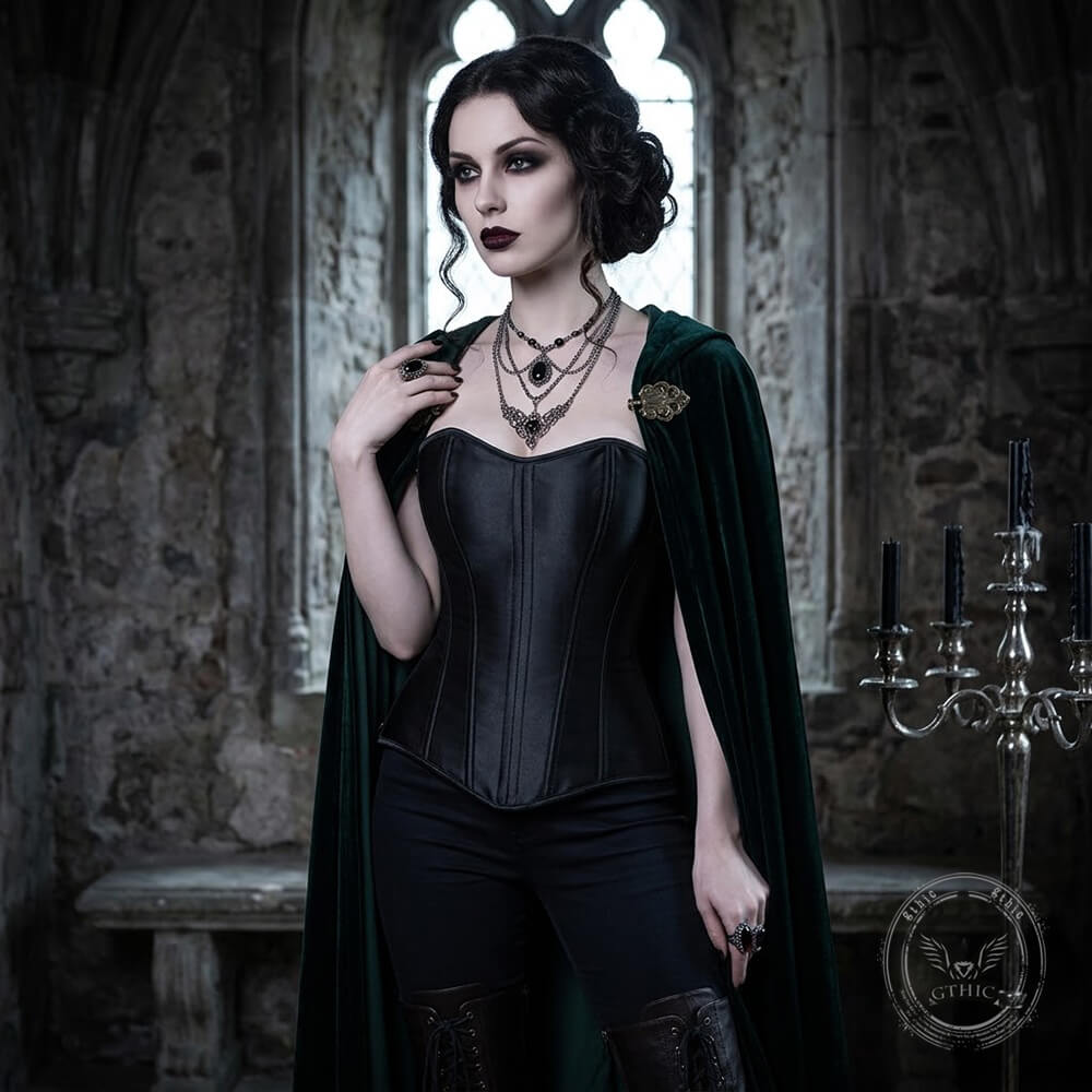 Minimalist Palace-Style Zippered Waist-Cinching Corset | Gthic.com