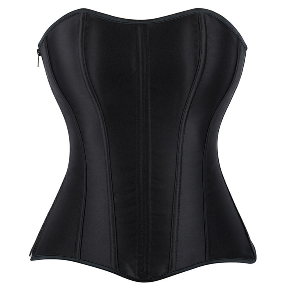 Minimalist Palace-Style Zippered Waist-Cinching Corset | Gthic.com
