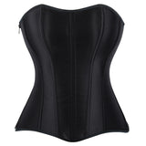 Minimalist Palace-Style Zippered Waist-Cinching Corset | Gthic.com