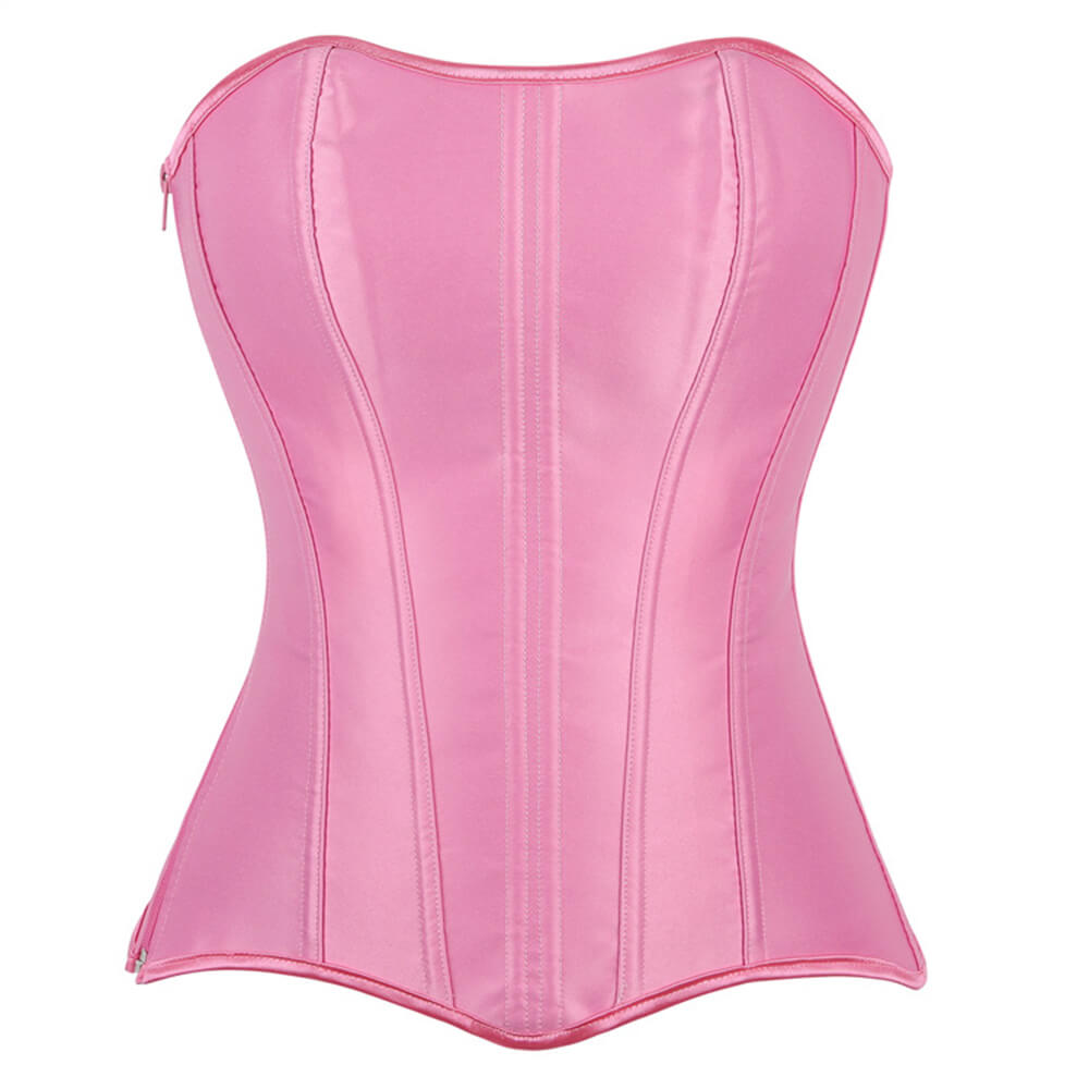 Top corsé con cuello halter y cordones vintage
