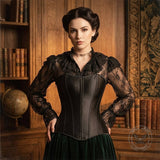 Minimalist Palace-Style Zippered Waist-Cinching Corset | Gthic.com