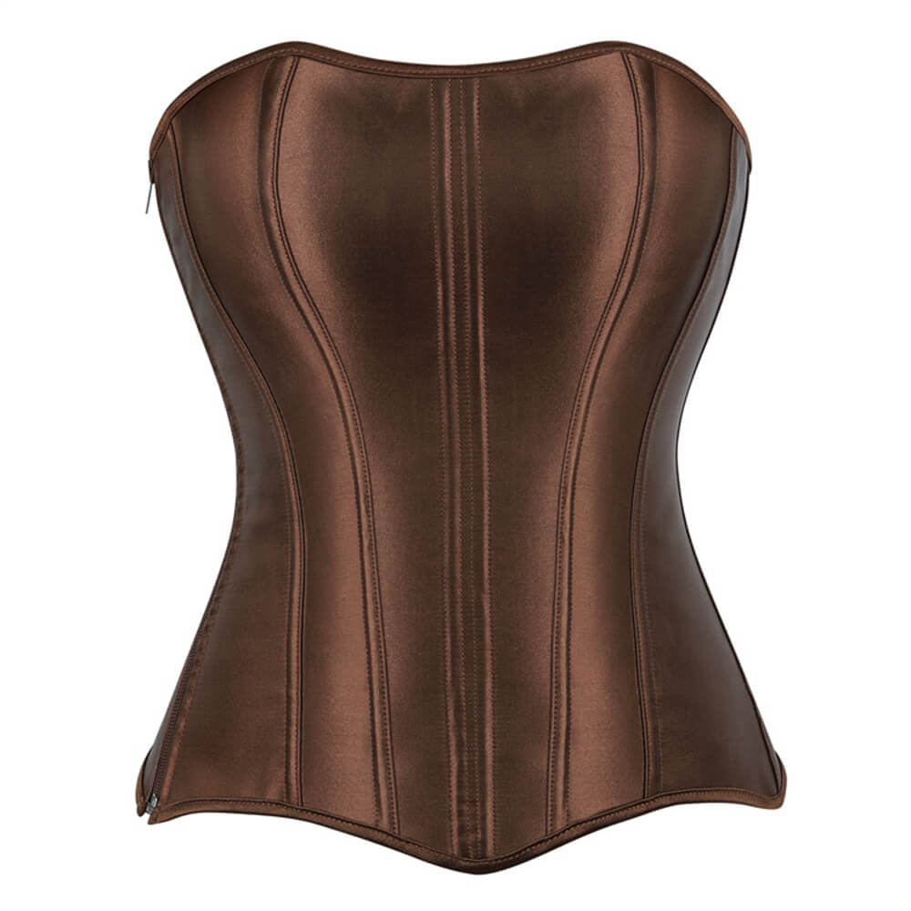 Top corsé con cuello halter y cordones vintage