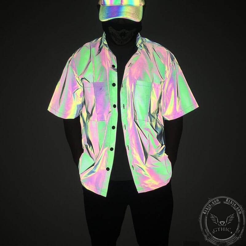 Minimalist Reflective Polyester Shirt | Gthic.com