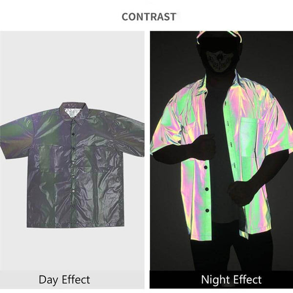 Reflective Shirts Rave Cool and Colorful Reflective Clothing | Reflective Jacket - GTHIC