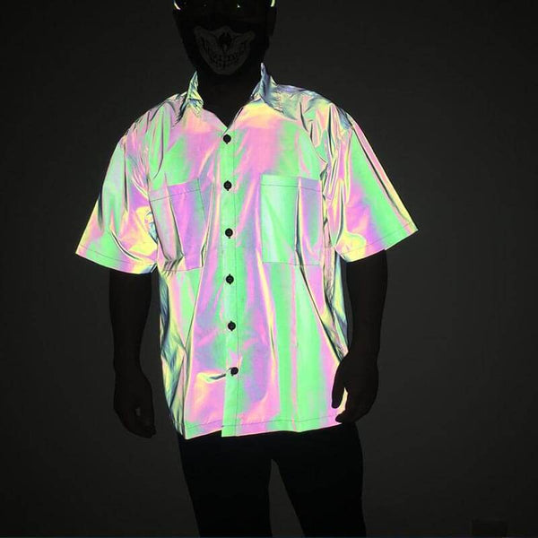 Minimalist Reflective Polyester Shirt | Gthic.com