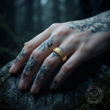 Minimalist Snake-Scale Stainless Steel Couple Ring