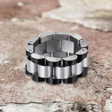 Minimalist Watch Chain Design Stainless Steel Ring | Gthic.com