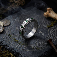 Silver/Green