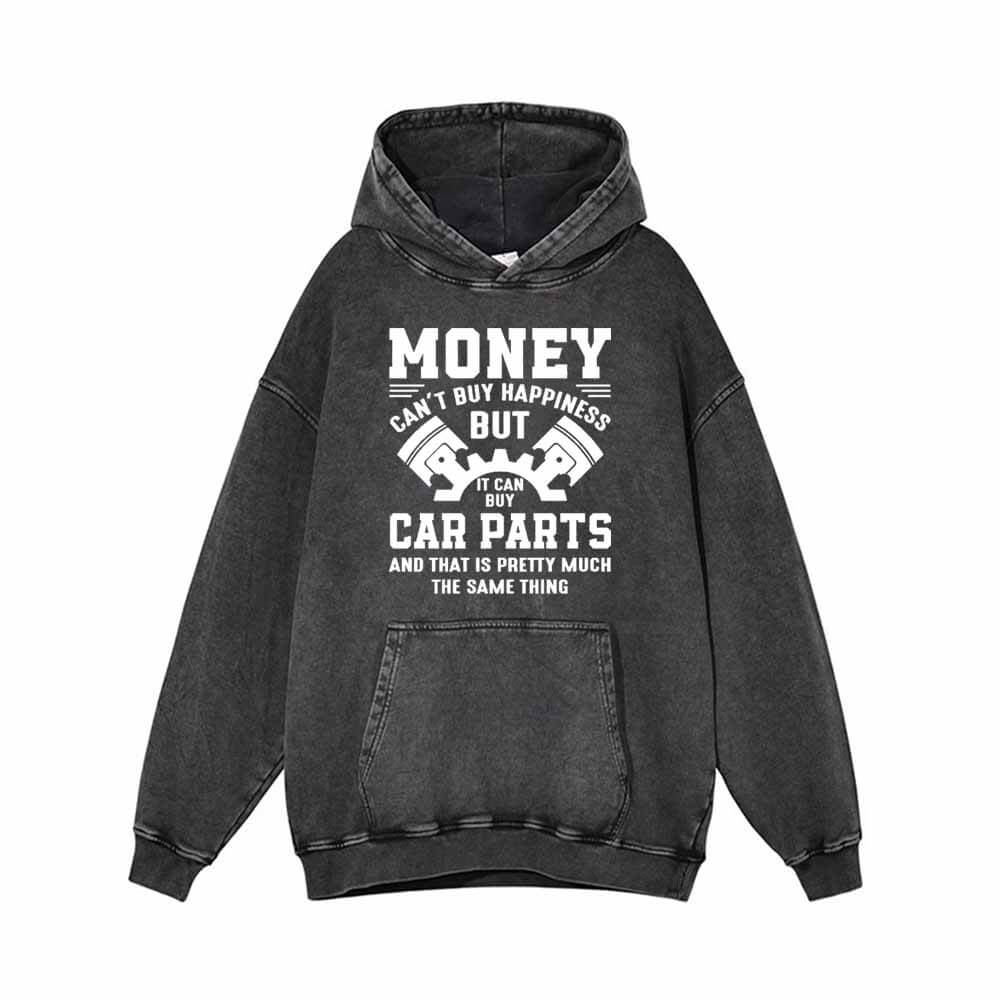 Money Can't Buy Happiness Funny Mechanic Hoodie 01 | Gthic.com