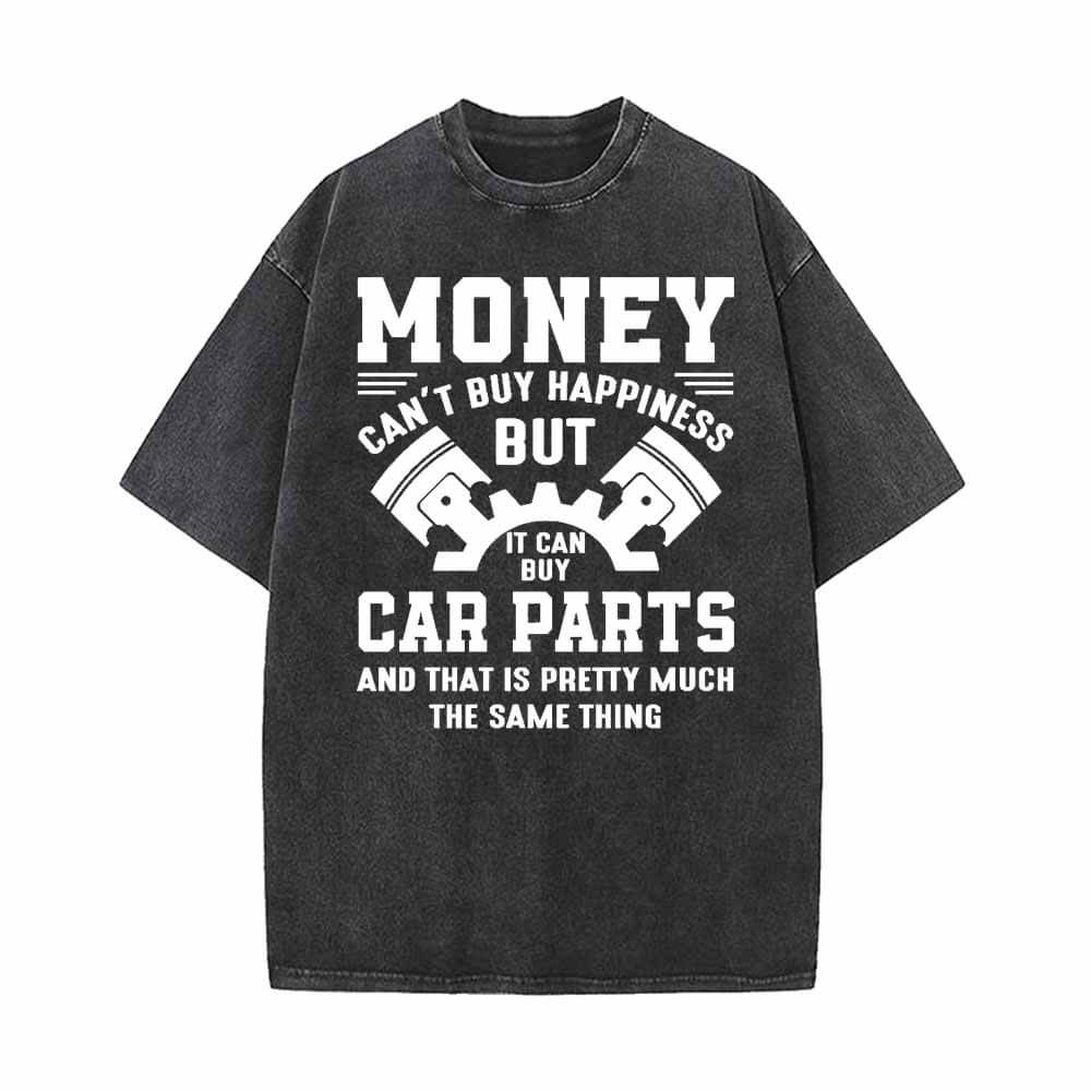 Money Can't Buy Happiness Funny Mechanic T-shirt 01 | Gthic.com