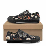 Moth And Butterfly Print Canvas Shoes | Gthic.com