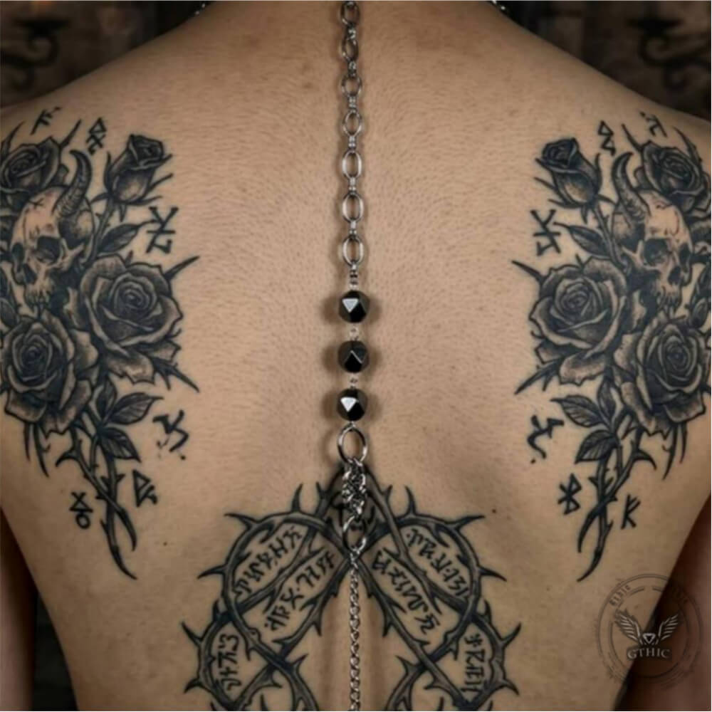 Multi-Layered Studded Punk Stainless Steel Clavicle Necklace