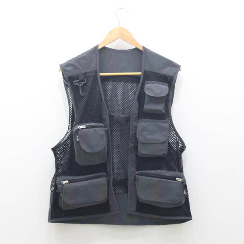 Multi-pocket Fishing Reflective Polyester Vest | Gthic.com