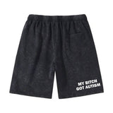 My Bitch Got Autism Vintage Washed Sports Shorts | Gthic.com