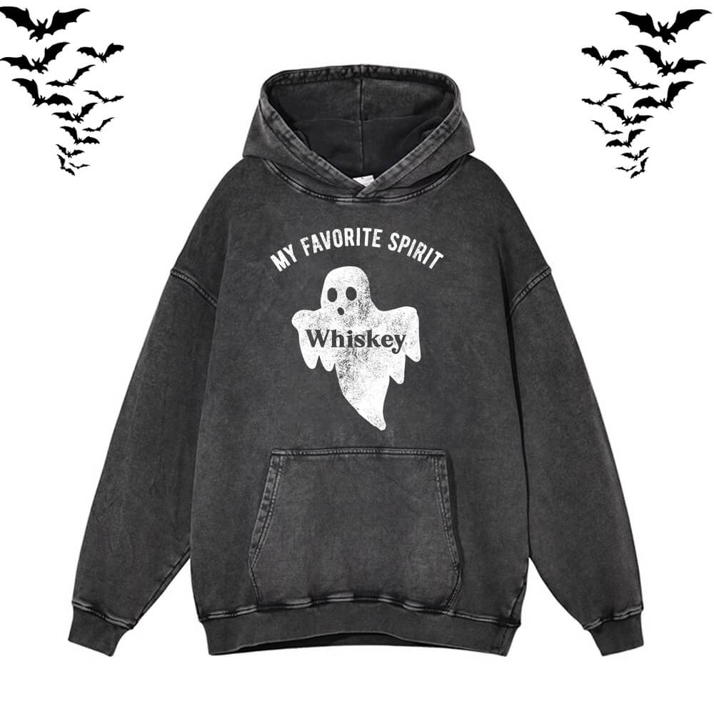 My Favorite Spirit Whiskey Ghost Hoodie Sweatshirt  | Gthic.com
