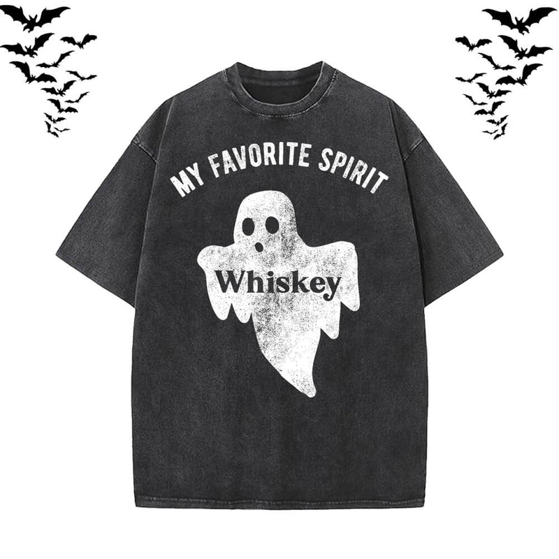 My Favorite Spirit Whiskey Ghost T-shirt Vest Top | Gthic.com