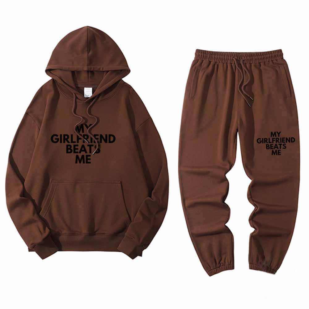 My Girlfriend Beats Me Hoodie Pants Set