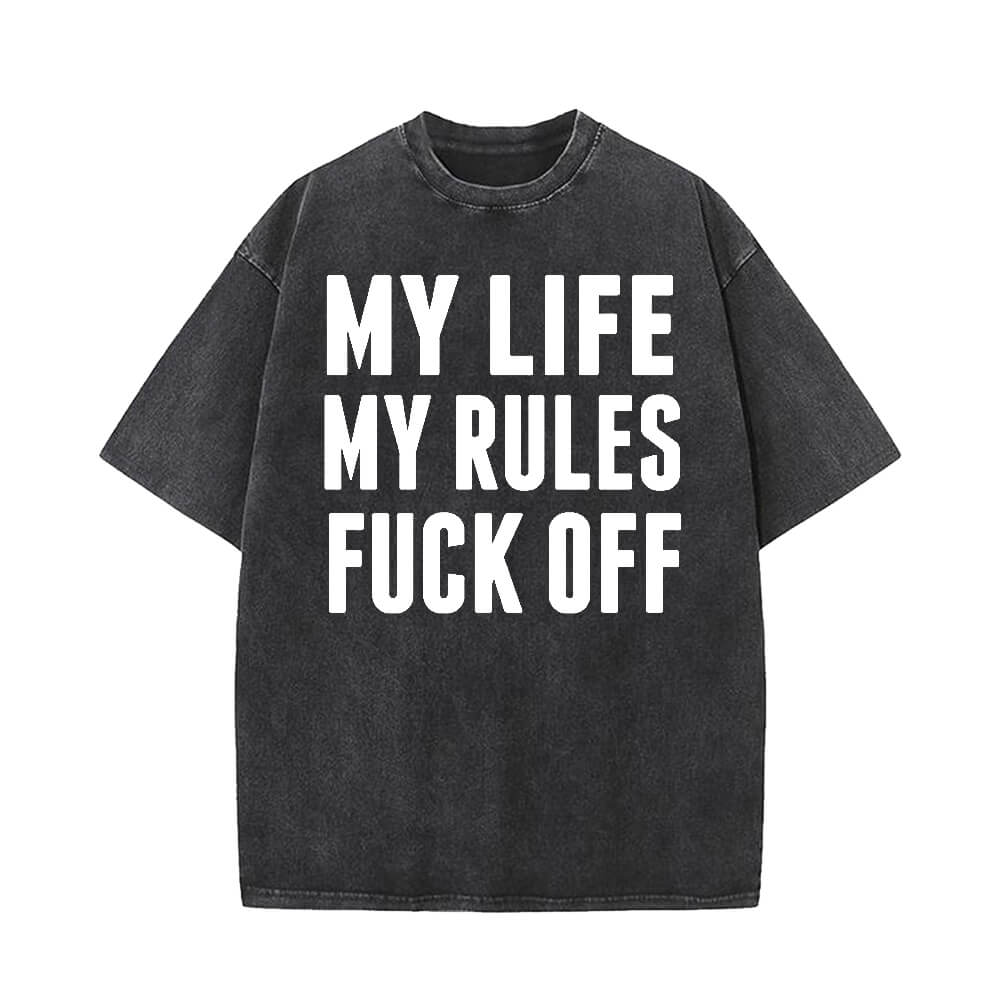 My Life My Rules T-shirt shorts Baseball Hats | Gthic.com