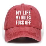 My Life My Rules T-shirt shorts Baseball Hats | Gthic.com