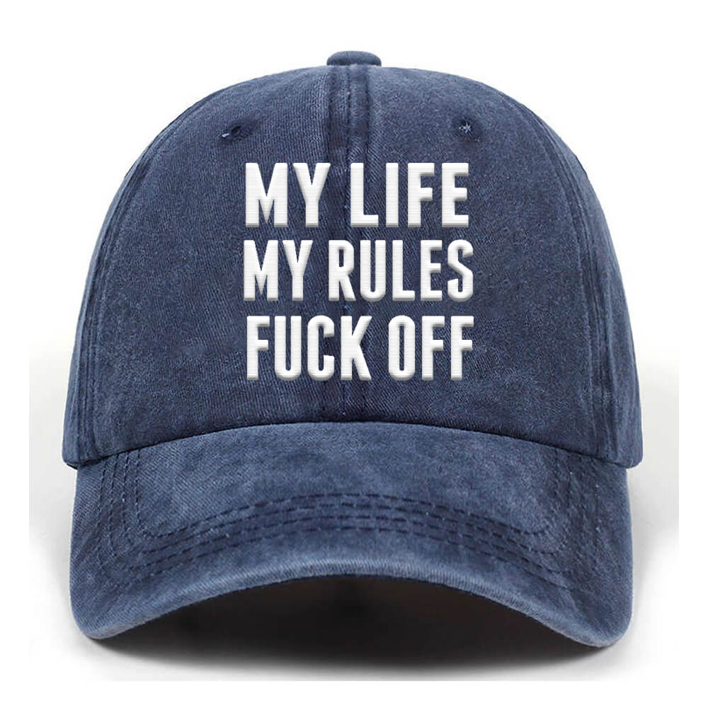 My Life My Rules T-shirt shorts Baseball Hats | Gthic.com
