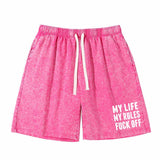 My Life My Rules T-shirt shorts Baseball Hats | Gthic.com