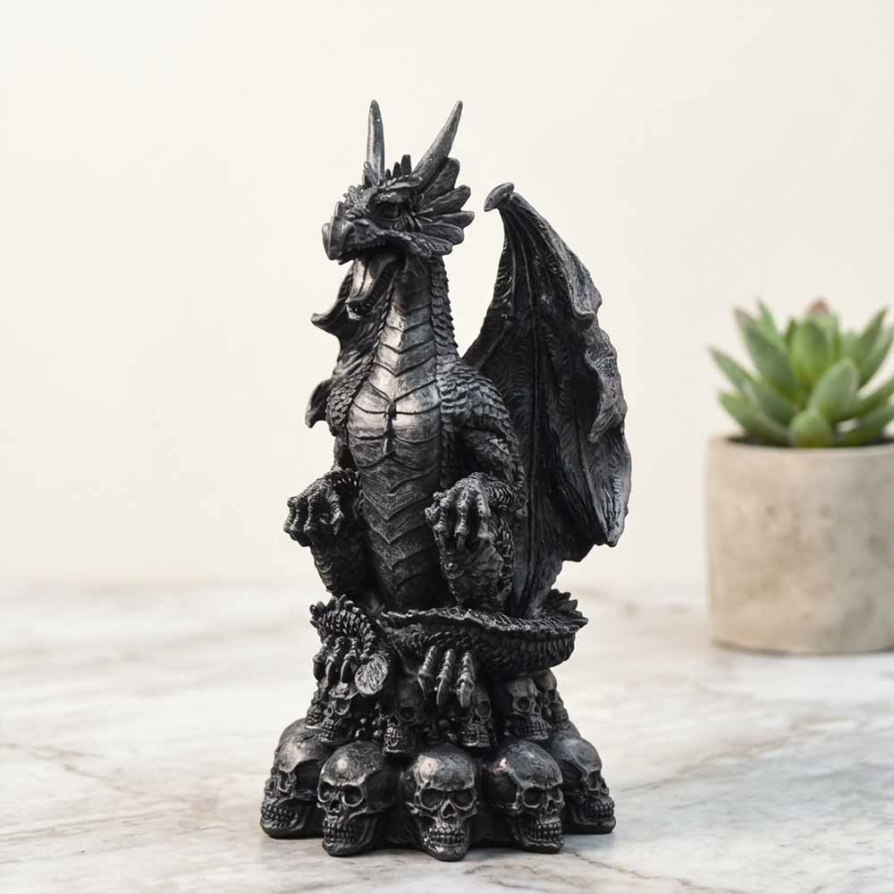 Mythical Dragon Vintage Statue Resin Figurine