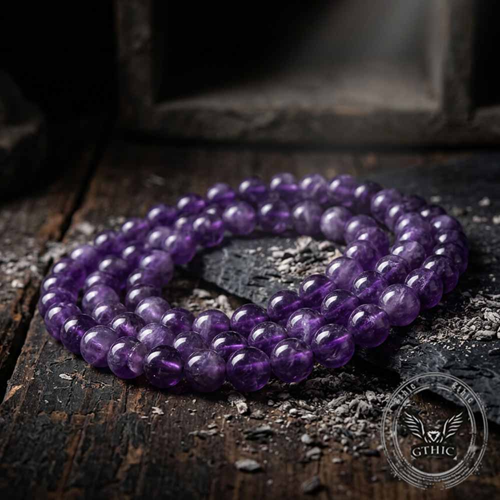 Natural Dream Amethyst Crystal Simple DIY Bead Bracelet