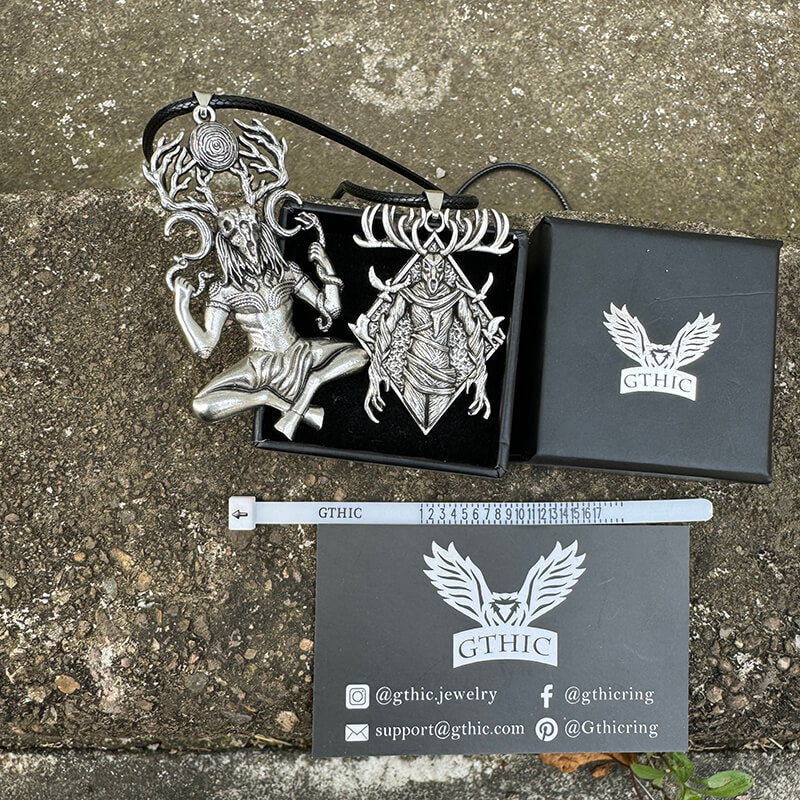 Natural Force Wendigo Skull Alloy Pendant | Gthic.com
