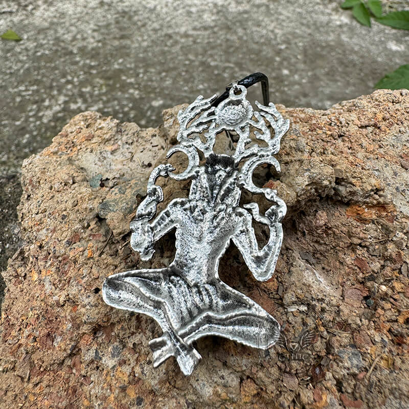 Natural Force Wendigo Skull Stainless Steel Pendant | Gthic.com
