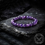 Natural Gradient Dream Purple Crystal Bead Bracelet