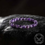 Natural Gradient Dream Purple Crystal Bead Bracelet