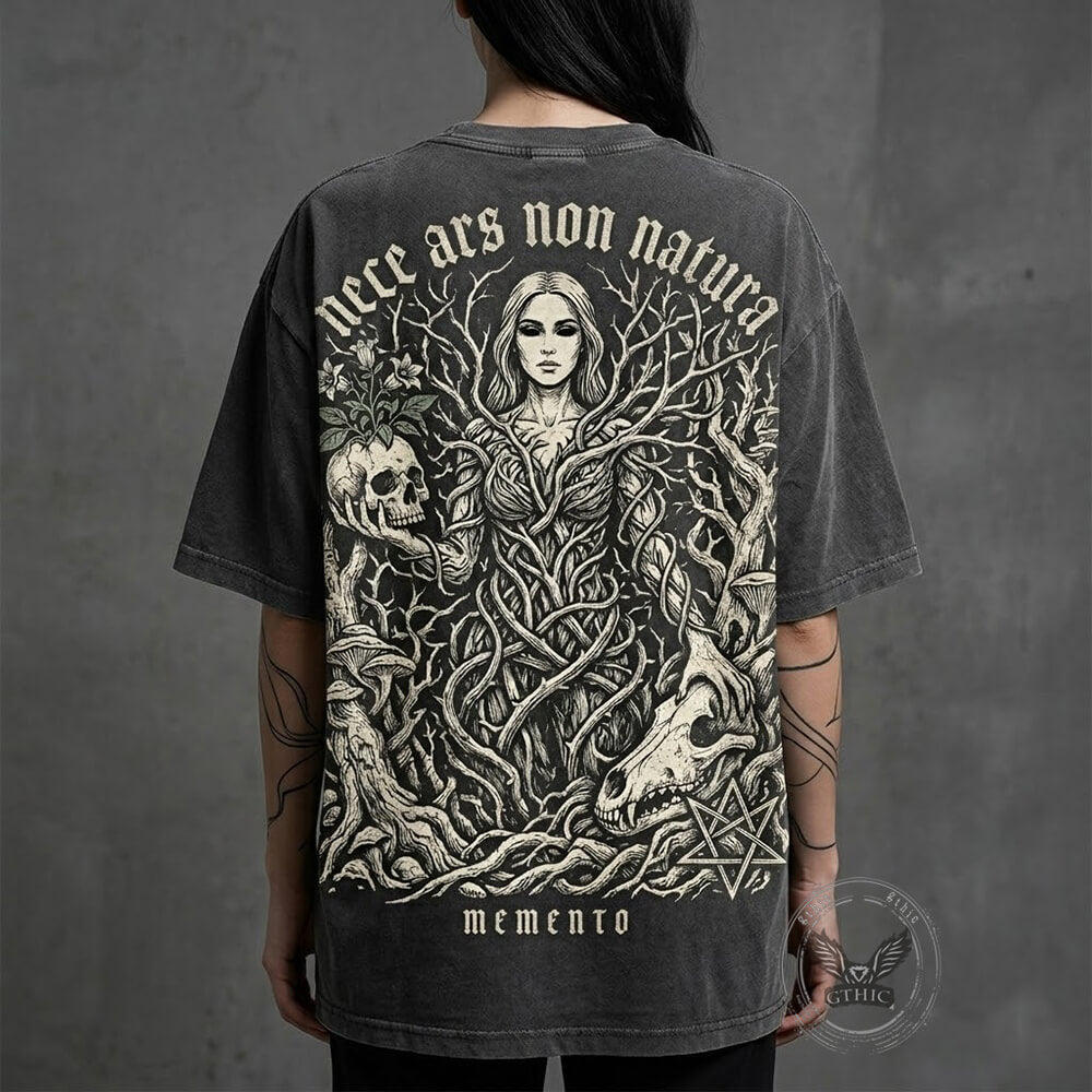 Nece Ars Non Natura Forest Witch Vintage Washed T-shirt – GTHIC
