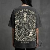 Nece Ars Non Natura Forest Witch Vintage Washed T-shirt | Gthic.com