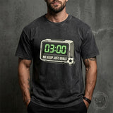 No Sleep Just Goals 3AM Matchwatch Vintage Washed T-shirt | Gthic.com