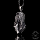 No Speak Sterling Silver Witch Pendant 02 | Gthic.com